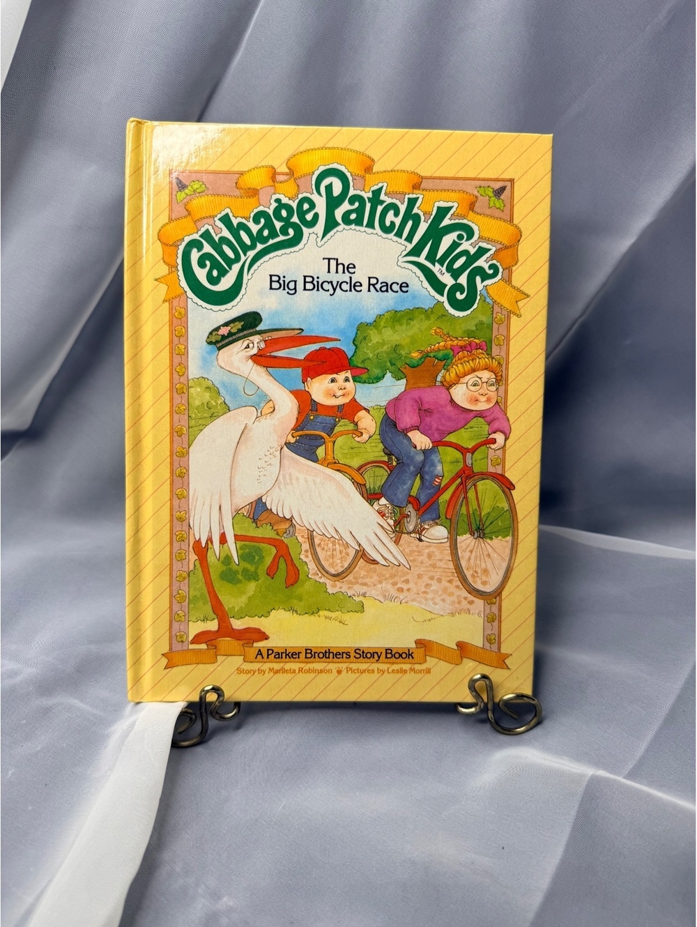Cabbage Patch Kids Big Bicycle Race 1984 Hardcover Parker Brothers Story Book